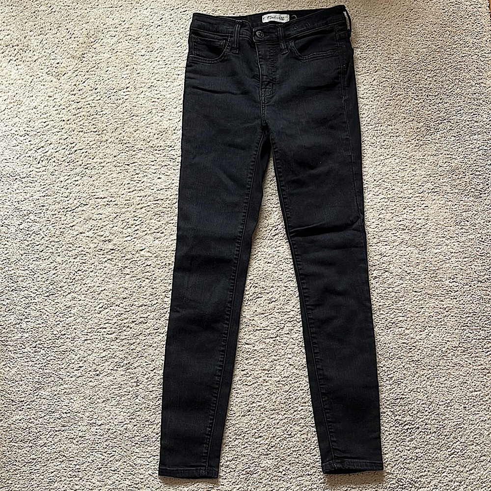 Madewell black skinny jeans